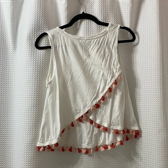 NWOT LOFT Beach Tasseled Wrap Back Tank - Picture 4 of 5